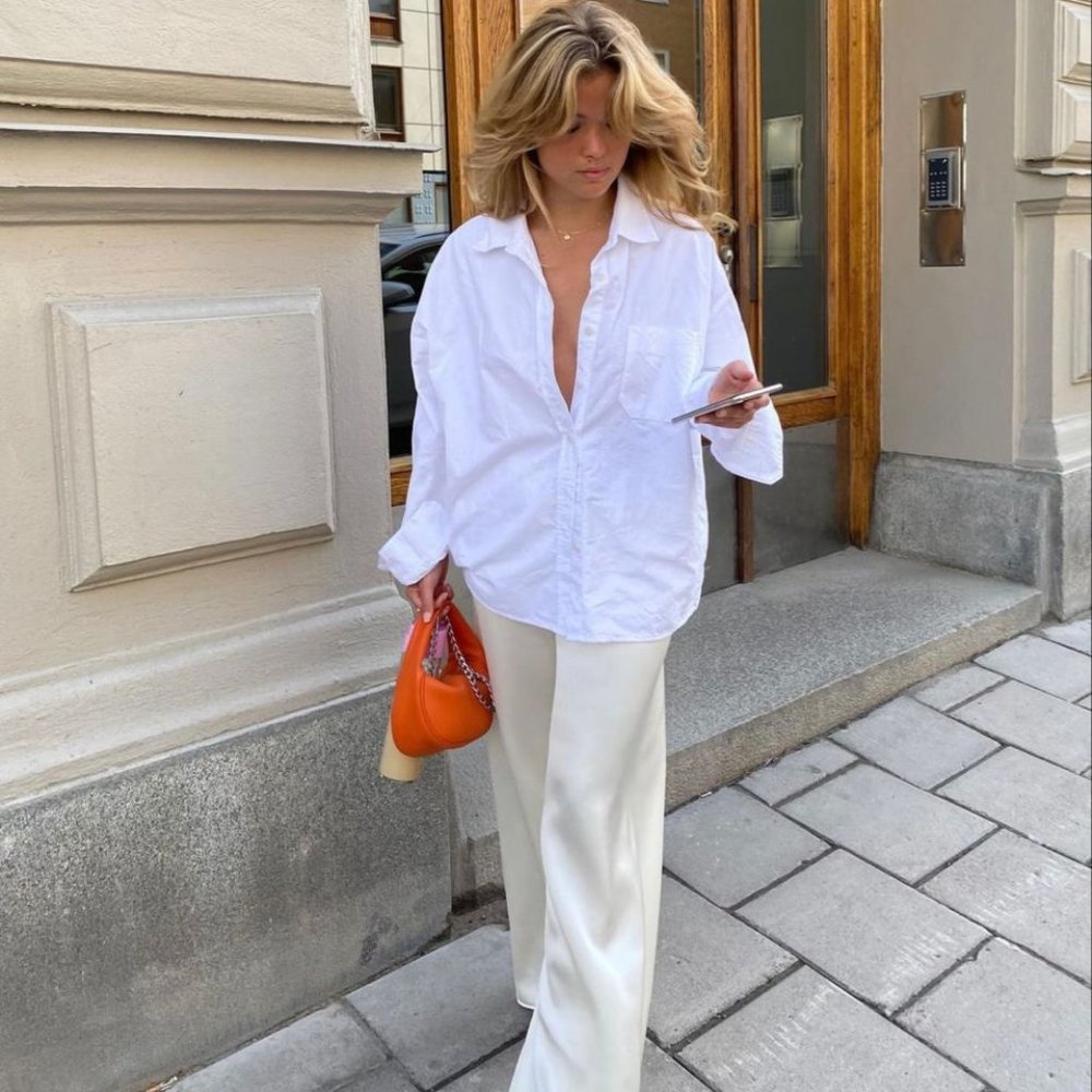 W Concept More or Less Satin pants - size M